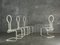 White Metal Chairs, 1970s, Set of 4, Image 2