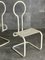 White Metal Chairs, 1970s, Set of 4, Image 4
