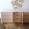 Vintage Postmodern American Pale Blush Pink & Gold Sideboard with Drawers, 1980s 8