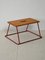 Kleiner Vintage Hocker aus Holz & Metall, 1960er 1