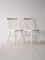 Vintage Scandinavian White Chairs, 1960s, Set of 2 3