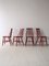 Vintage Scandinavian Red Chairs, 1960s, Set of 4, Image 2