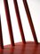 Vintage Scandinavian Red Chairs, 1960s, Set of 4 7