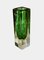 Jarrón Sommerso vintage de cristal de Murano en verde y amarillo de Flavio Poli para Seguso, años 60, Imagen 9
