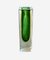 Vintage Green and Yellow Murano Sommerso Block Vase by Flavio Poli for Seguso, 1960s 3