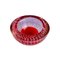 Bubble Lilac and Red Glass Bowl from Made Murano Glass, 1950s 3