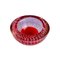 Bubble Lilac and Red Glass Bowl from Made Murano Glass, 1950s, Image 3