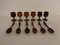Brazilian Egg Cups and Egg Spoons in Rosewood, 1960s, Set of 12 4