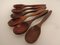 Brazilian Egg Cups and Egg Spoons in Rosewood, 1960s, Set of 12 11