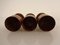 Brazilian Egg Cups and Egg Spoons in Rosewood, 1960s, Set of 12 5