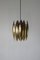 Brass Ceiling Pendant Lamp Kastor Design by Jo Hammerborg for Fog & Mørup, 1970s, Image 2