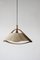Teak and Sisal Ceiling Lamp from Temde, 1960s 2