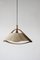 Teak & Sisal Deckenlampe von Temde, 1960er 2