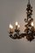 Large Antique Italian Tole Metal Chandelier with Tangerines, 1920s 9