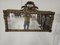 Large Antique Golden Wall Mirror in Carved Wood, 1890s 1