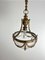 Mid-Century Bronze and Glass Empire Style Hanging Light, 1950s 3