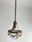 Mid-Century Bronze and Glass Empire Style Hanging Light, 1950s 5