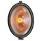 French Industrial Round Metal & Frosted Glass Street Wall Light from BBT France 5