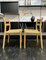 Set of Model 84 Dining Chairs in Oak and Paper-Cord by J.L. Møllers for Niels Otto Møller, Denmark, 1970s, Image 14