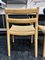 Set of Model 84 Dining Chairs in Oak and Paper-Cord by J.L. Møllers for Niels Otto Møller, Denmark, 1970s, Image 5