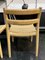 Set of Model 84 Dining Chairs in Oak and Paper-Cord by J.L. Møllers for Niels Otto Møller, Denmark, 1970s, Image 4