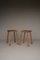 Rustic Oak High Stools. 1970s, Set of 2 14