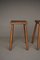 Rustic Oak High Stools. 1970s, Set of 2 9