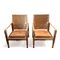 Safari Lounge Chairs by Kaare Klint for Rud. Rasmussen, 1950s, Set of 2 1