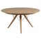 Mesa de comedor circular PP75 de roble atribuida a Hans J. Wegner para PP Møbler, Dinamarca, década de 2010, Imagen 1