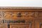 Spanish Oak and Hammered Wrought Iron Buffet with Fours Drawers and Doors, 1960s 6