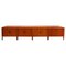 Modular Sideboard with Sliding Doors attributed to Kai Kristiansen, 1970s, Set of 4, Image 1