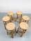 Tabourets de Bar Vintage en Bambou, 1960s, Set de 6 3