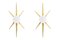 Appliques Murales Star dans le Style d'Angelo Lelli, Set de 2 1