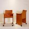 Mid-Century Armchairs on Wheels attributed to Tito Agnoli, Set of 4 15