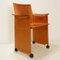 Mid-Century Armchairs on Wheels attributed to Tito Agnoli, Set of 4, Image 3