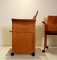 Mid-Century Armchairs on Wheels attributed to Tito Agnoli, Set of 4 19