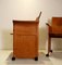 Mid-Century Armchairs on Wheels attributed to Tito Agnoli, Set of 4, Image 19