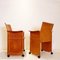 Mid-Century Armchairs on Wheels attributed to Tito Agnoli, Set of 4 14