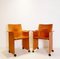 Mid-Century Armchairs on Wheels attributed to Tito Agnoli, Set of 4 4