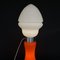 Lámpara de pie Birillo Lipstick en naranja de vidrio y cromo de Carlo Nason para AV Mazzega, años 60, Imagen 6