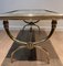 Neoclassical Coffee Table in Brass and Marble attributed to Raymond Subes, 1940s 7