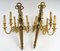 Louis XVI Wandlampen aus ziselierter und vergoldeter Bronze, 2 . Set 7