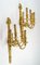 Louis XVI Wandlampen aus ziselierter und vergoldeter Bronze, 2 . Set 2