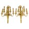 Louis XVI Style Wall Lights in Chased and Gilt Bronze, Set of 2, Image 1