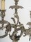 Louis XV Style Silver Plated Bronze Candelabra, 19th Century, Set of 2 2