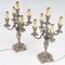 Louis XV Style Silver Plated Bronze Candelabra, 19th Century, Set of 2 3