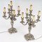 Louis XV Style Silver Plated Bronze Candelabra, 19th Century, Set of 2, Image 3
