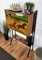 Mid-Century Italian Metal, Teak & Brass Slant Dry Bar Cabinet, 1950s 4