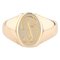 French Modern B Letter 18 Karat Yellow Gold Signet Ring, Image 1