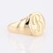 French Modern B Letter 18 Karat Yellow Gold Signet Ring 4